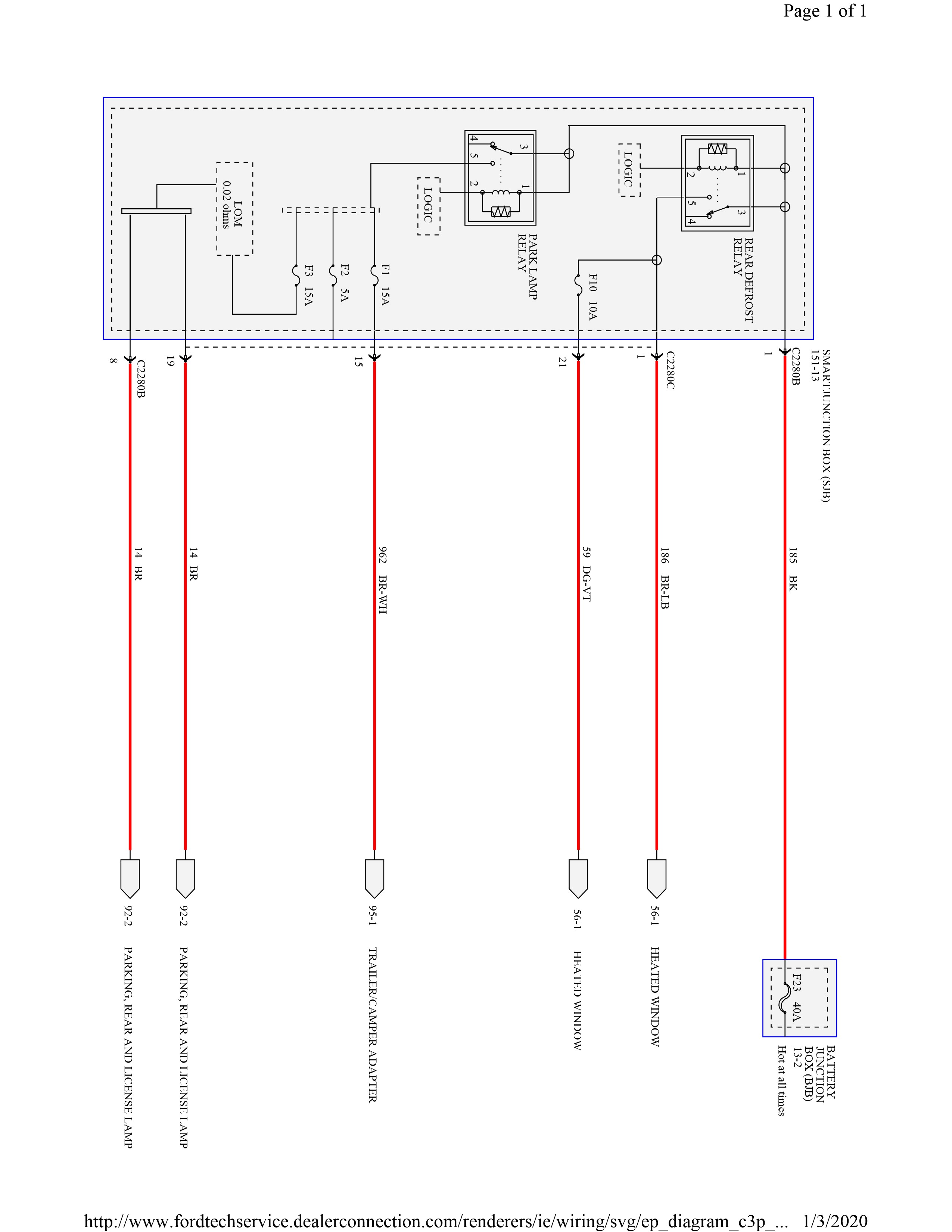 Mazda Tribute 2005-2007 wiring diagrams